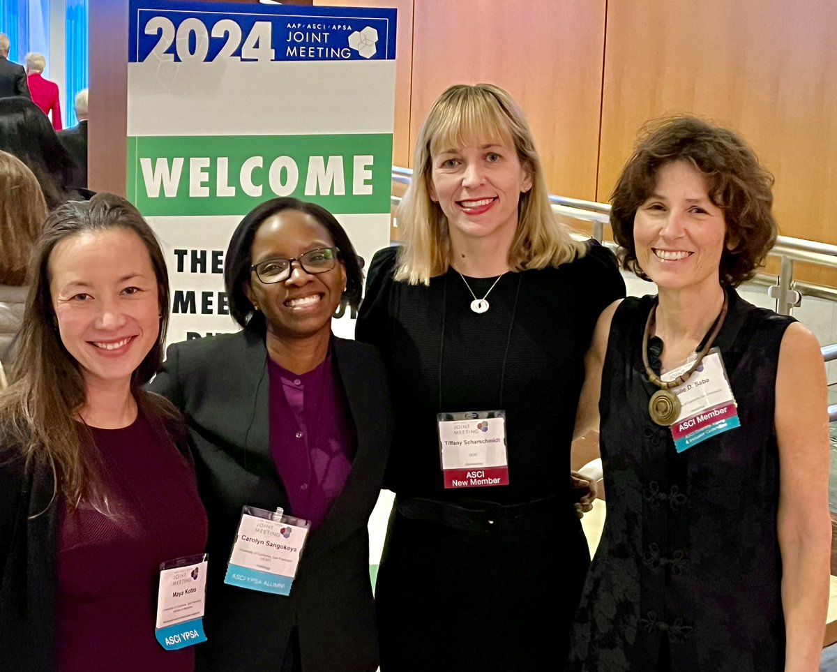 UCSF WPSS (@MDPhDEquity) at @the_asci @JointMeeting #JointMeeting2024 many congrats to @ScharschmidtLab elected to ASCI 2024! @KotasMaya ASCI YPSA 2024! w/@RnaHelix (ASCI YPSA 2022) and Julie Saba (ASCI) @BWFUND @UCSFMedicine