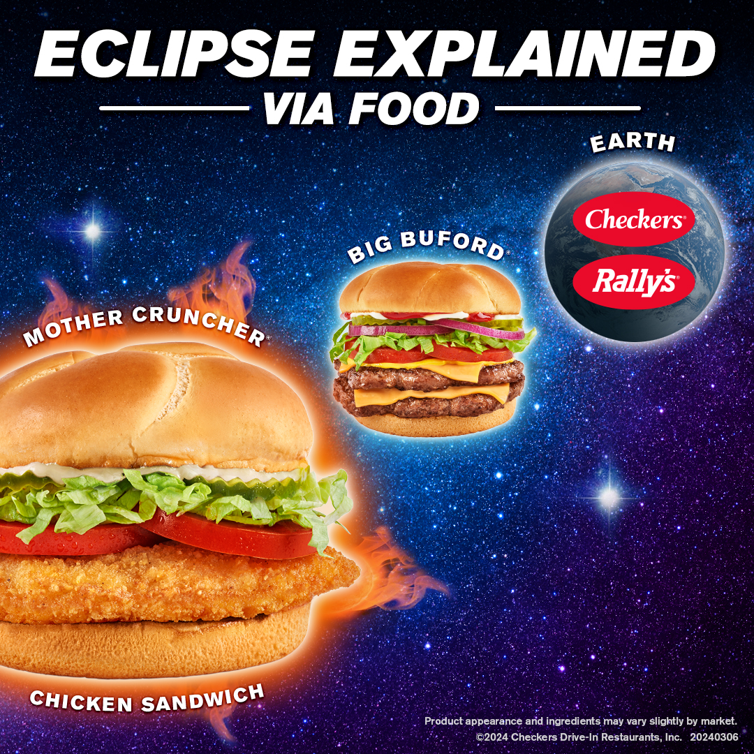 still wondering how to explain how an eclipse happens? (as a bonus sign-up for SMS and get a free Mother Cruncher or Big Buford. learn more- bit.ly/3TR7N42)