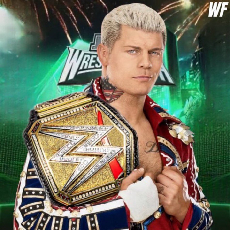Total_CatchYT's tweet photo. Fini ton histoire aujourd'hui Cody. #WrestleMania https://t.co/7Ojt05OrFS