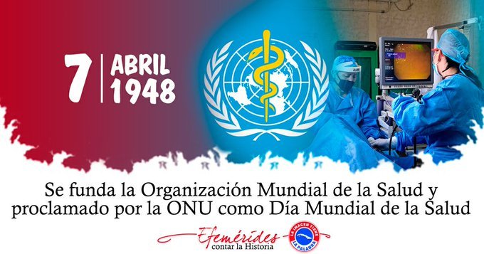 Conmemoramos el Día Mundial de la Salud ratificado la prioridad que el Partido y el Gobierno le otorgan a asegurar este derecho para todos. #CubaPorLaVida, a pesar de las afectaciones que provoca el #BloqueoGenocida.