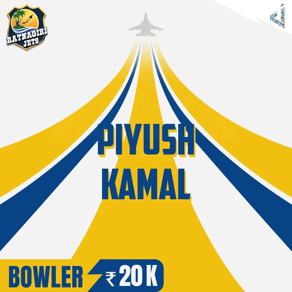 Extra fierce to our 🔥 bowling line-up.

Piyush Kamal is a Ratnagiri Jets player 🚀

#RatnagiriJets #AataItihaasGhadel #Cricket #MPL #MPL2024 #Auction #MPLAuction