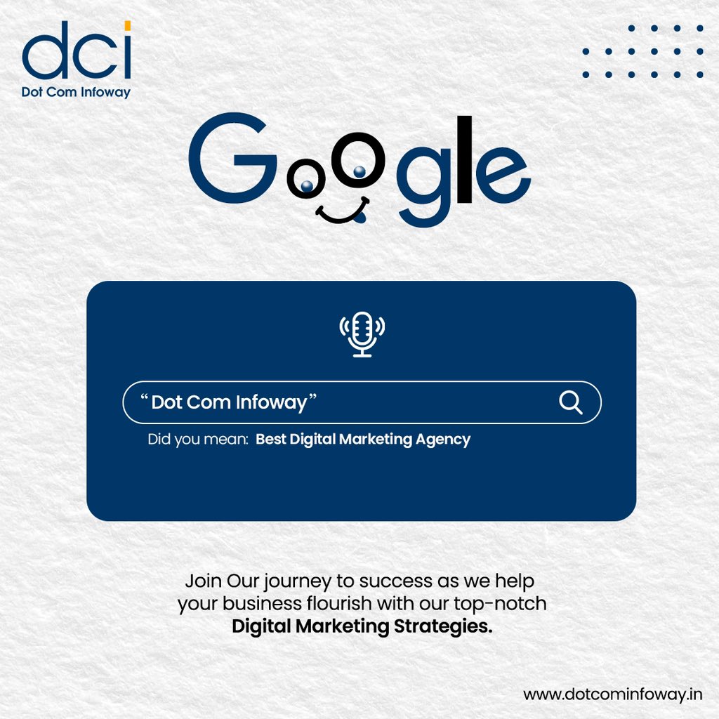 Explore the Power of Dot Com Infoway! 🌟 Let us guide your business to new heights with our cutting-edge Digital Marketing solutions. Join our journey to success today! #DotComInfoway #DigitalMarketing #MarketingAgency #BusinessSuccess #MarketingStrategies #OnlinePresence