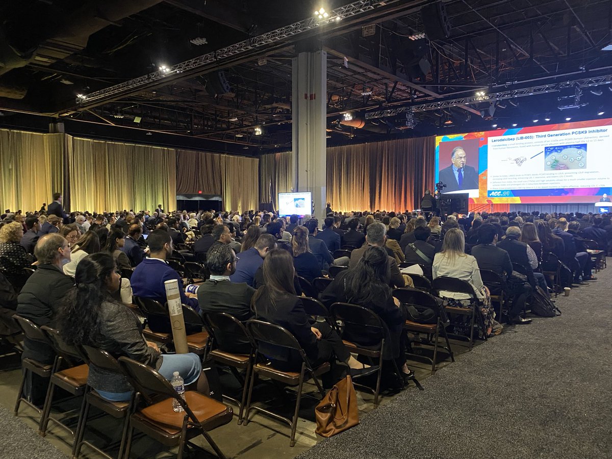 Day 2 of #ACC24 picks up where we left off yesterday! HUGE turnout for LBCT II and exciting, impactful science in Prevention and Health Promotion. So excited for these new findings and therapies to impact practice and care of patients!