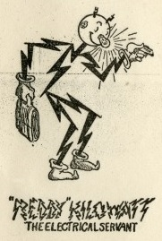 AntonioUbilla1's tweet photo. El de la Empresa Eléctrica del Ecuador se llamó ALERTO KILOVATIO, no Alberto Kilowatt, y fue utilizado en Guayaquil con alguna variación al original REDDY KILOWATT, personaje de dibujos animados que actuó como portavoz corporativo para la generación de electricidad en los Estados Unidos y otros países durante más de siete décadas.
Reddy Kilowatt hizo su primera aparición publicada el 14 de marzo de 1926 en un anuncio en The Birmingham News para Alabama Power Company (APC). El personaje fue una creación del gerente comercial de 40 años de la compañía, Ashton B. Collins.
En Guayaquil, la Empresa Eléctrica del Ecuador Inc. en la década del 50 pidió permiso para adaptar el personaje de Reddy Kilowatt con el nombre de Alerto Kilowatt, mas conocido como Alerto Kilovatio.   @CSEmelec  @figlesias1977   @ferfloma  @pochoharbEC  @jos66844136   #95añosEMELEC