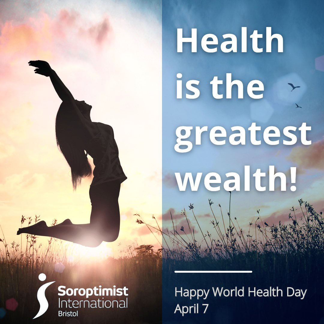 On World Health Day & throughout the year, Soroptimists contribute to creating healthier communities & empowering women & girls to take control of their health & make informed decisions to lead healthy lives. @SIGBI1 #SoroptimistBristol #Bristol #WorldHealthDay #WeStandUpForWomen