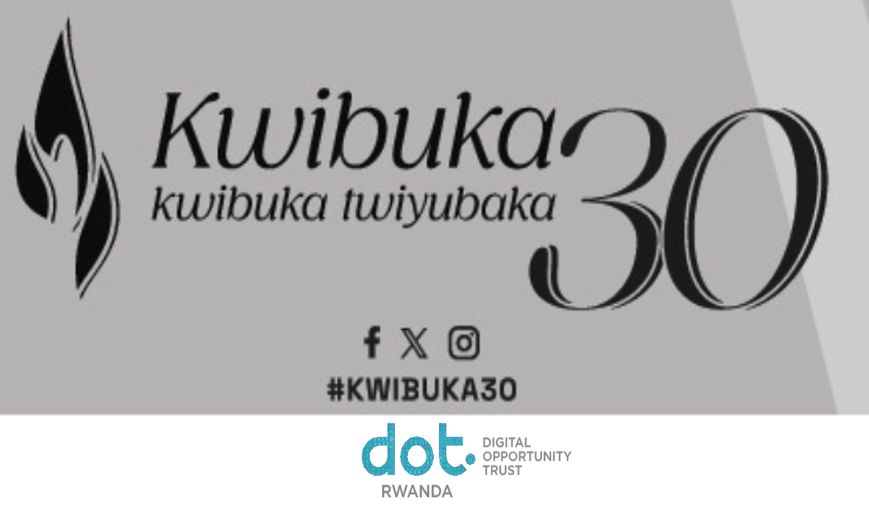 We join #Rwandans in the 30th Commemoration of the 1994 Genocide against the Tutsi, honoring the memory of the victims, standing with survivors, and honoring their resilience. @DigitalOppTrust #Kwibuka30 #NeverAgain