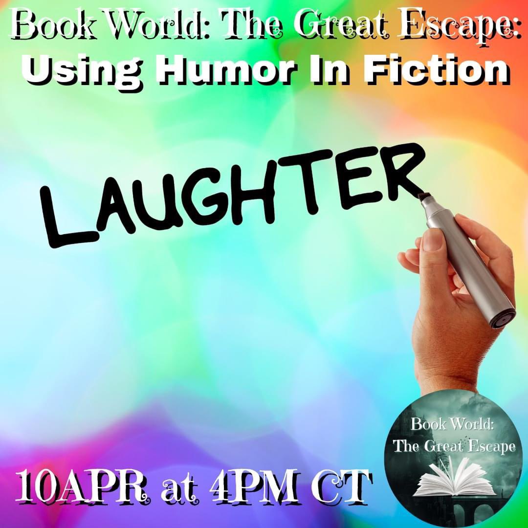 This week on Book World: The Great Escape, the hosts are talking about using #humor in #fiction. There is a fine #balance and they share some #tips and #tricks to doing it right. #tunein on WED, 10APR, at 4PM CT! C.J.’s #YouTube: youtube.com/c/CJPeterson Mike’s #youtubechannel:…