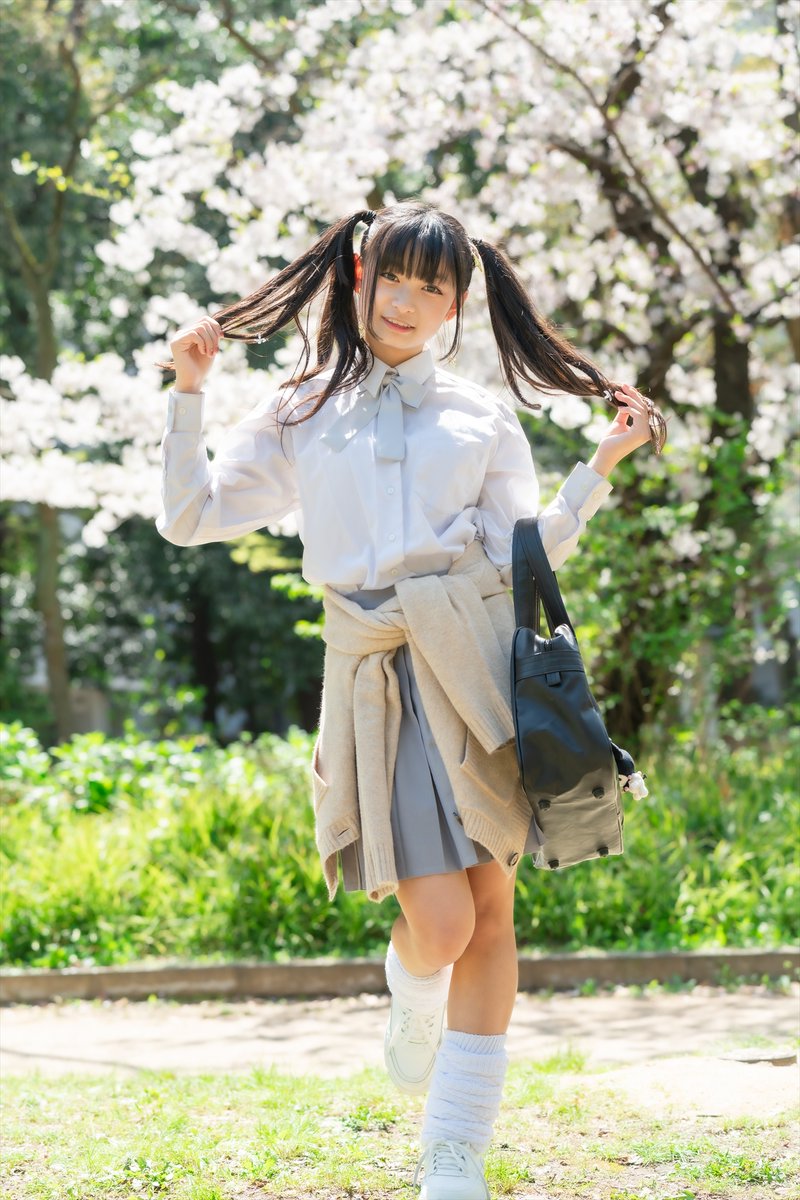 前回の撮影会ではランドセルを背負ってJSといった感じだったけど、今回