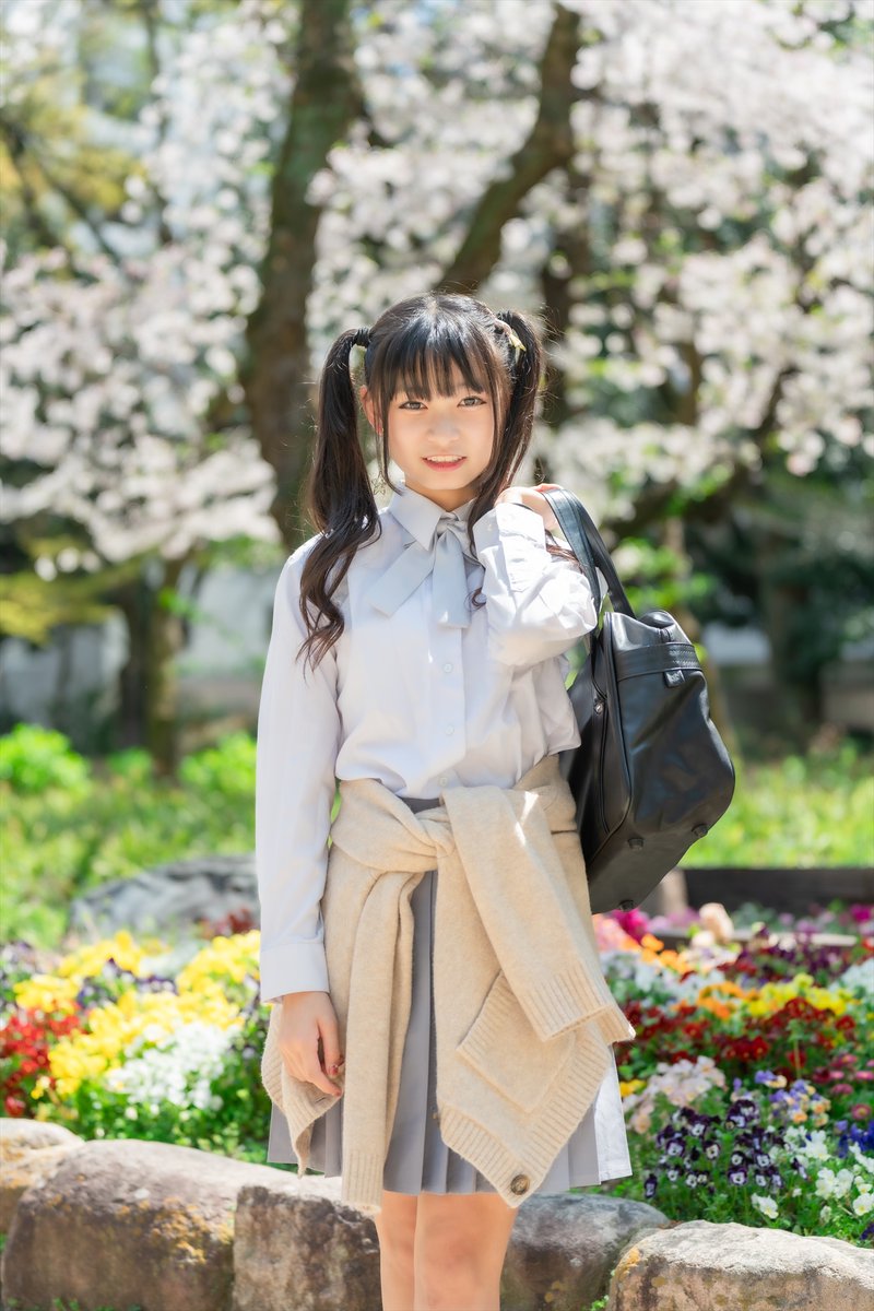 前回の撮影会ではランドセルを背負ってJSといった感じだったけど、今回