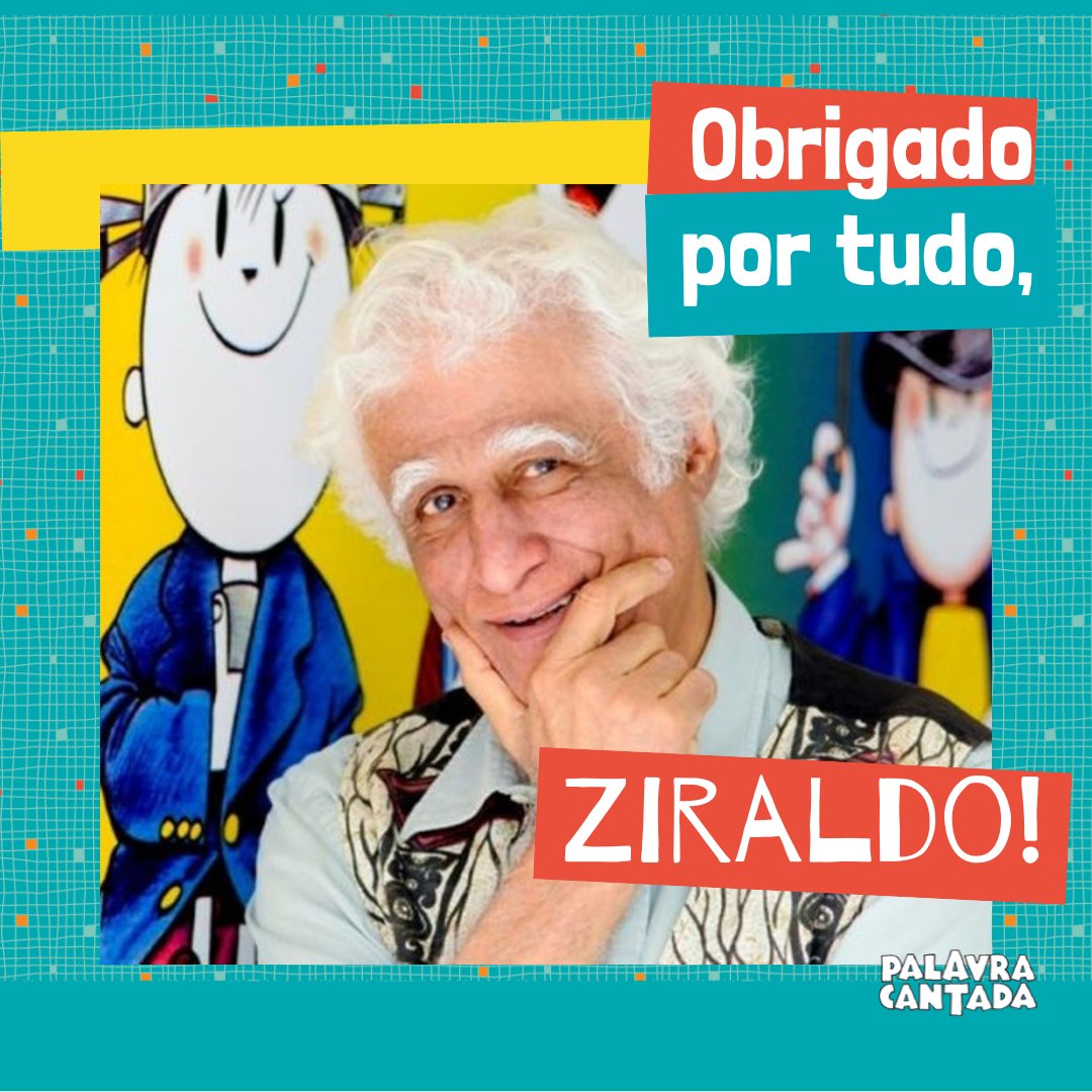 O eterno menino maluquinho voou para longe...
Ele dedicou sua vida, usando sua alma e suas mãos para  revelar o amor, o humor, a vida  e o cotidiano, sempre com um profundo compromisso.
Sua arte e expressão seguirão conosco para todo sempre!

Muito obrigado, Ziraldo!  💔