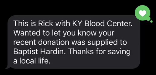 Donating blood and platelets is just one of many ways we can serve our communities and help people across KY. Each donation helps save lives. @KYBloodCenter link: kybloodcenter.org