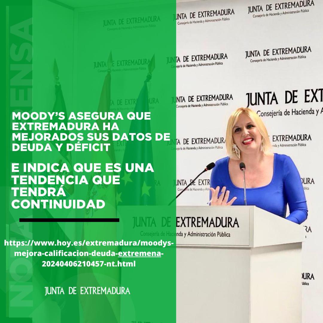 El gobierno de la Presidenta María Guardiola tiene la hoja de ruta muy clara y transmite confianza y seguridad. Luchamos día a día para que Extremadura sea todo lo que tiene derecho a ser. Seguimos! 💚🤍🖤