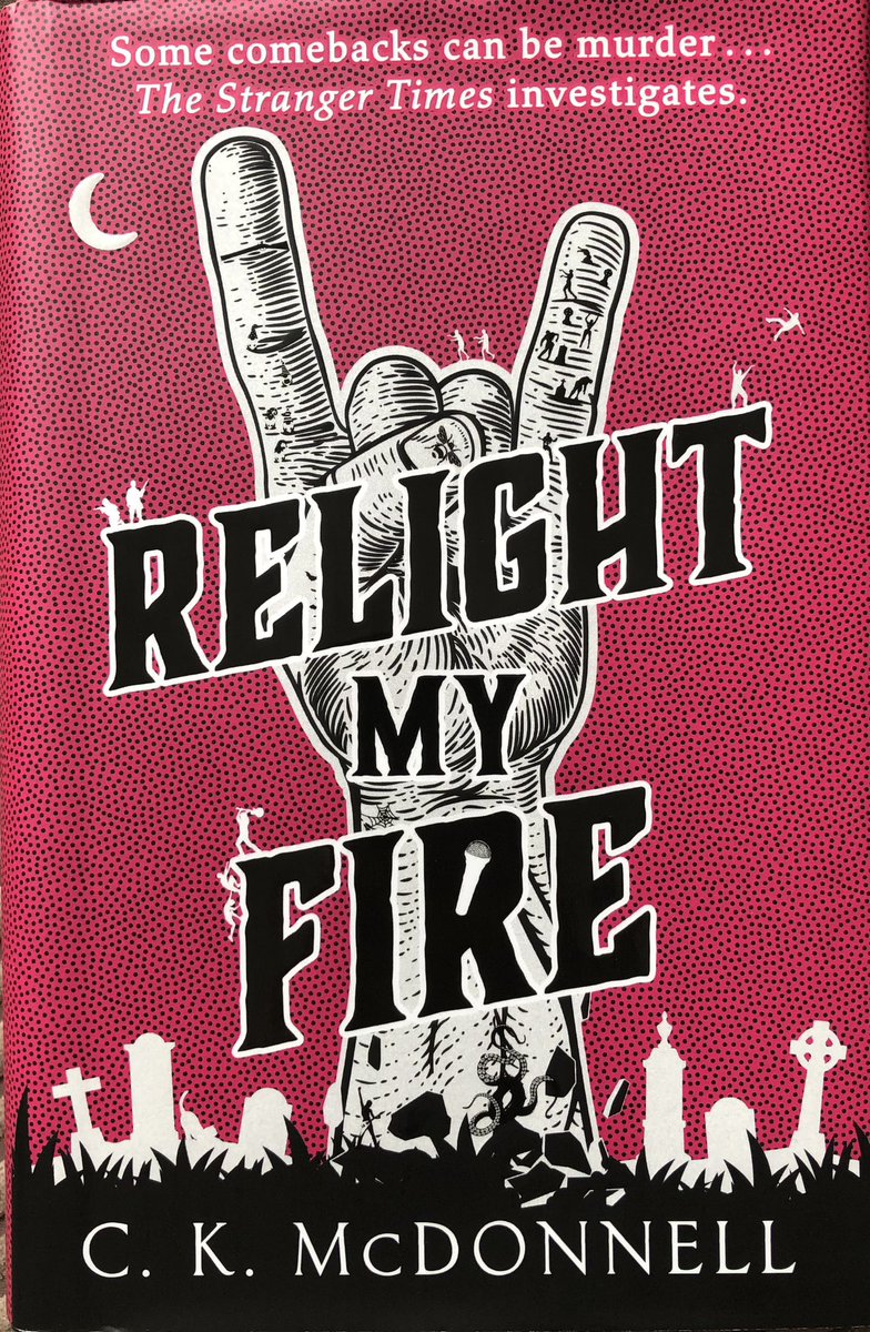 happyhillers's tweet photo. I finished this fantastic 4th #book #RelightMyFire in #TheStrangerTimes series by wonderful #Author @Caimh It was brilliant, clever and funny. I also waited until Iβd finished it to watch the spoiler video link sent to me by βWonderwifeβ. Absolutely #recommend #readingforpleasure https://t.co/wU2hu0QMey