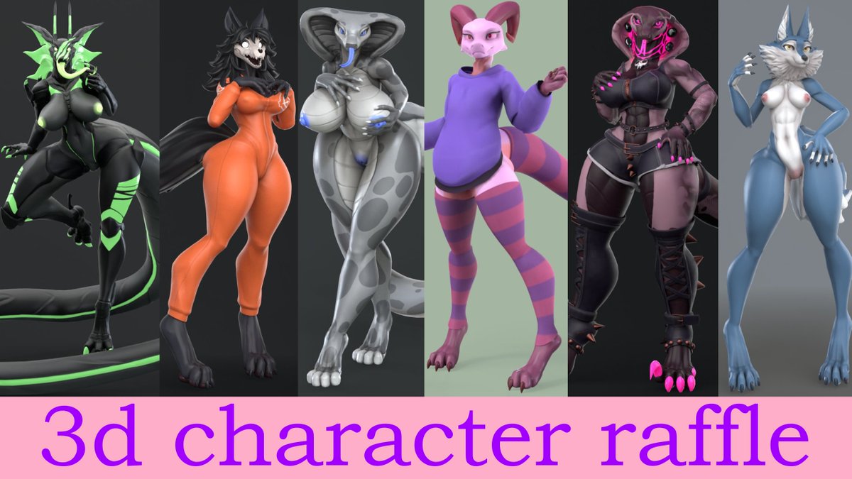ITS A NEW RAFFLE! THANKS FOR 10K! Winner will get full pipeline character model (NO RIG, JUST A MODEL) Terms: (❗read comments❗) ♥ Like and follow🔁Retweet ☁Comment with ur ANTHRO OC or fanart character 1 winner will be choosed randomly at 1st May Good luck everyone!