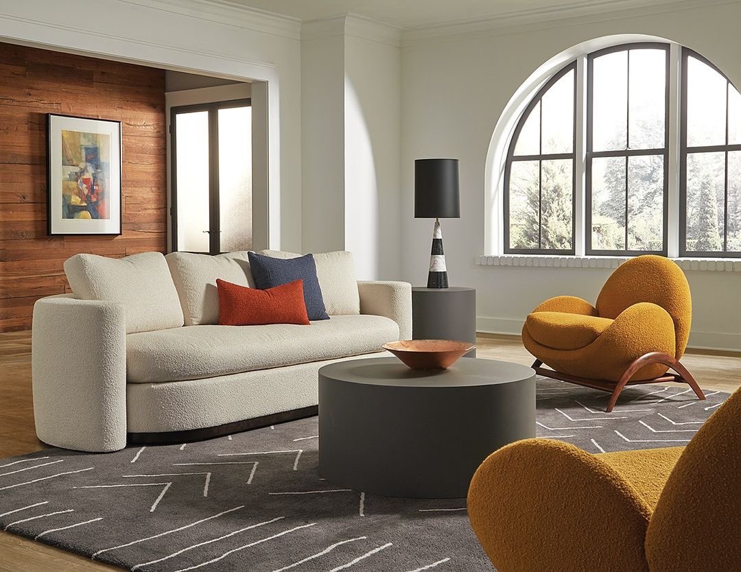 atticahome's tweet image. Escape &amp;amp; embrace the art or relaxation with the Thayer Coggin Playing Hooky Sofa🪝by Rick Lee. Shown with the Mona Lounge Chairs and Milo Baughman Design Classic Drum Tables. 

#midcenturymodern #homedecor #livingroomdecor #livingroom #halifax #novascotia #showyourstylens