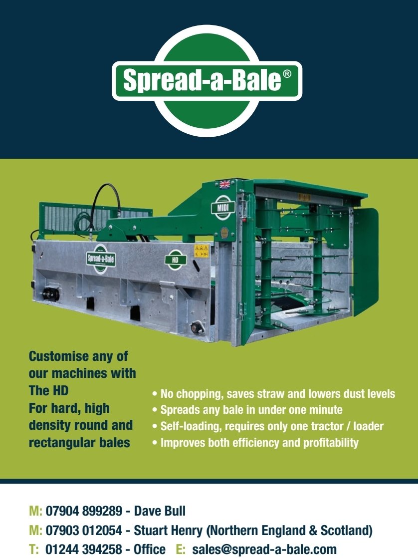 #dyk you can customise any of our Spread-a-Bale machines with The HD - for hard, high density, round & rectangular bales. #farmersweekly #Farmers #bales #straw #farminguk