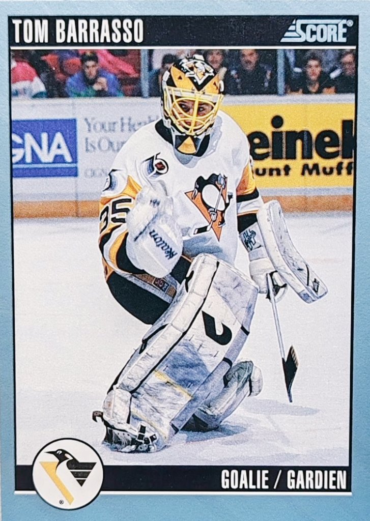 Tom Barrasso Pittsburgh Penguins Score Card @penguins #LetsGoPens #NHL