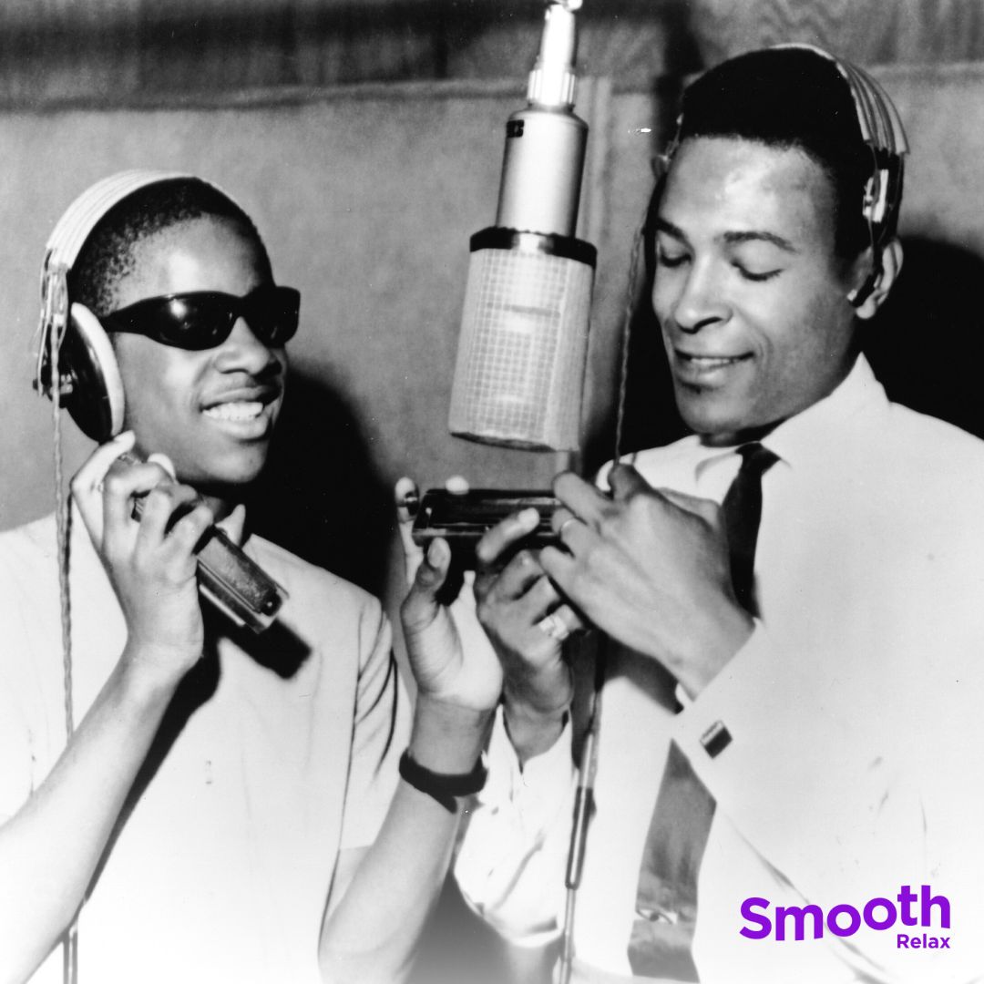 #StevieWonder and #MarvinGaye in a studio together, 1965 🤩