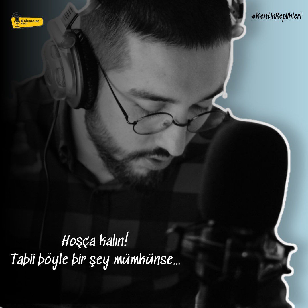 #KentinReplikleri 📻 

Hoşça kalın!
Tabii böyle bir şey mümkünse…

#NoksanlarKenti #KesintisizMüzik #OnAir 
#Radyo #RadyoProgramı #RadyoYayıncısı