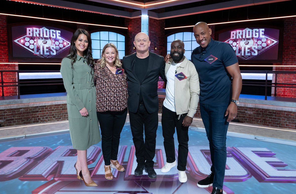If you missed last night’s celebrity special of Bridge of Lies with @DionDublinsDube, @jopage_, @SamanthaQuek & @Melvinodoom, you can catch up on @BBCiPlayer now. 👍 R #bridgeoflies