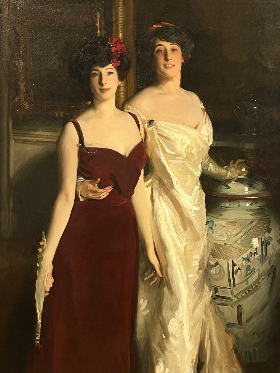 To #TateBritain yesterday to see the John Singer Sargent exhibition. Absolutely loved it. Beautiful women with frank, open faces, no hint of coyness &looking surprisingly modern. If you haven’t seen it, I highly recommend it. Here are 4 of my favourites #SargentandFashion