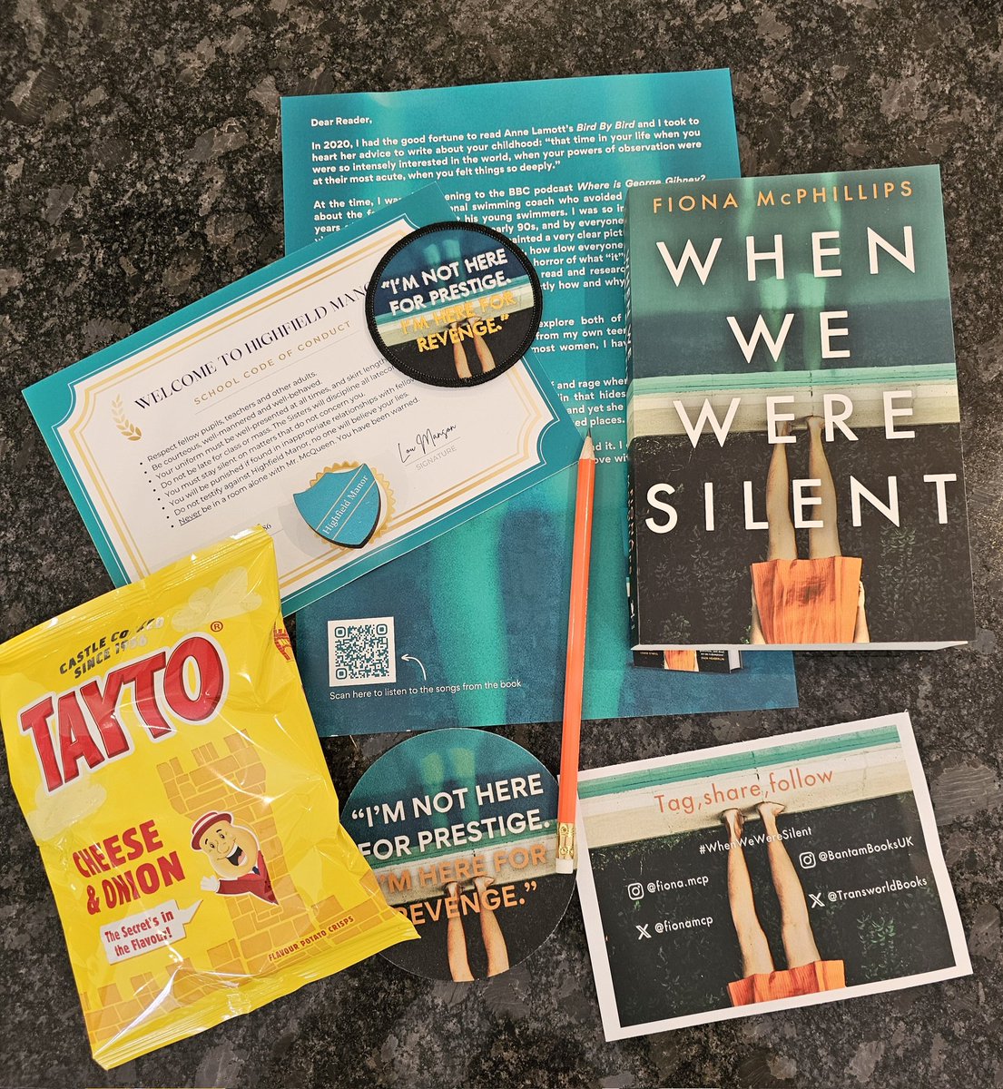 Thank you so much @TransworldBooks for this stunning package
#WhenWeWereSilent @fionamcp is published on 2nd May
#bookbloggers #bookX
