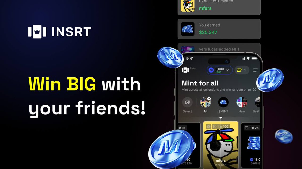 If you're looking to gamble while farming blast gold checkout @insrtapp This is one of the best ways to earn gold and win real prizes in the process. Use my link to receive bonus blast gold every time you play: app.insrt.fun/mint?ref=newsy Take a chance Newsy Johnson