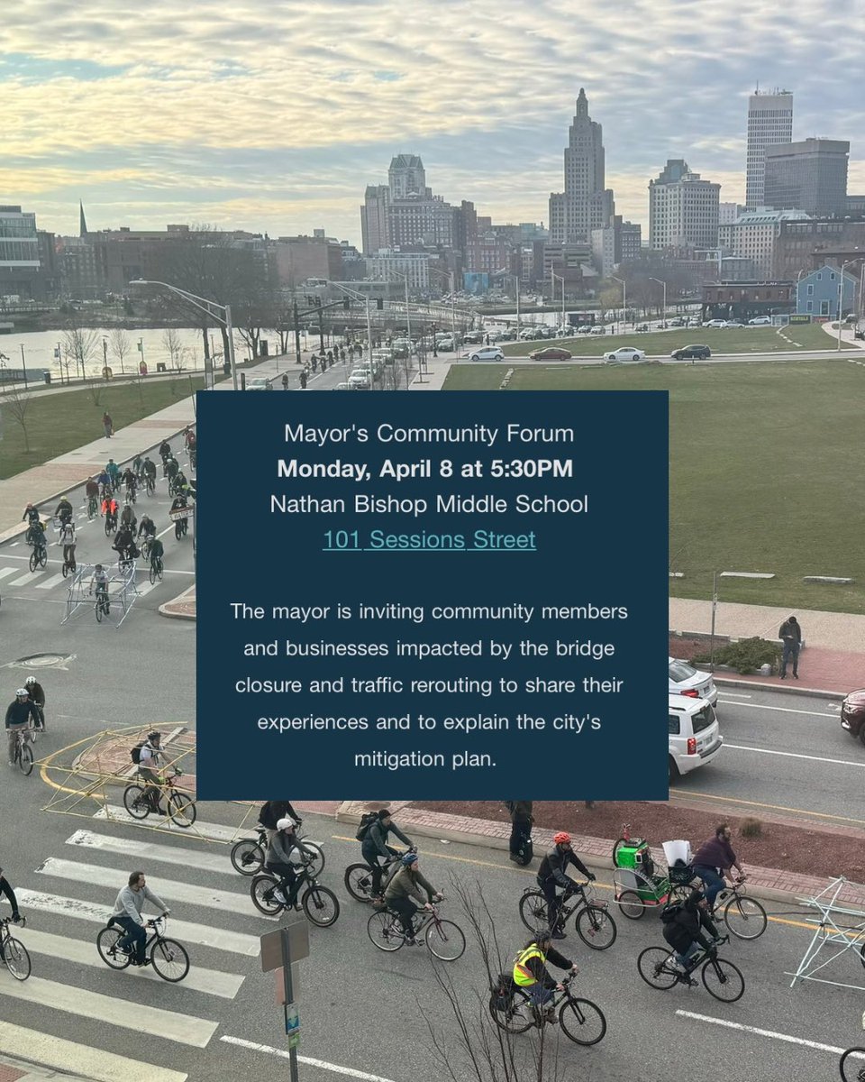 PVDStreets's tweet photo. ☀️It’s a big week for things disappearing: public transit, bike lanes, the sun.

But there is abundant support to eclipse the misguided plan to remove the S. Water Street Bike Lane &amp; let safety + quality of life be the guiding light for the path of our infrastructure decisions.💪 https://t.co/Mn1qtppMMx