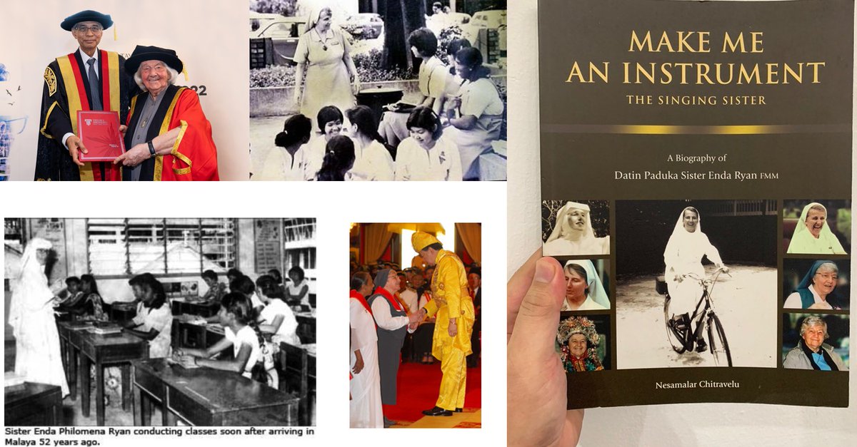 It is with great sadness that we share news of the death today of Limerick native Sister Enda Ryan in Malaysia. Sister Enda was 95 years old. An amazing woman who lived a long life in service of the human race &amp; most so the community here in Malaysia. Ar dheis Dé go raibh a anam.