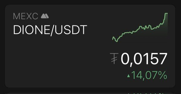 $DIONE is on fire! 💥

200 M cap very soon and after road to 500 M cap! 📈

<a href="/DioneProtocol/">Dione Protocol</a> 💎

#LAYER1 huge!! 🔥❤️‍🔥