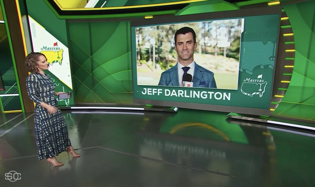 Making his debut on ESPN’s coverage of @TheMasters - @JeffDarlington is already reporting from Augusta, introducing a #TigerWoods feature on @SportsCenter w/ @CrisAlexESPN