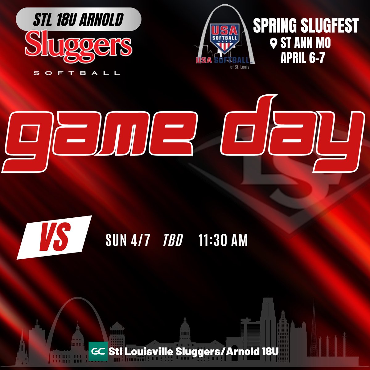 18U STL Louisville Lady Sluggers-Arnold/Wright (@sluggersarnold) on Twitter photo 