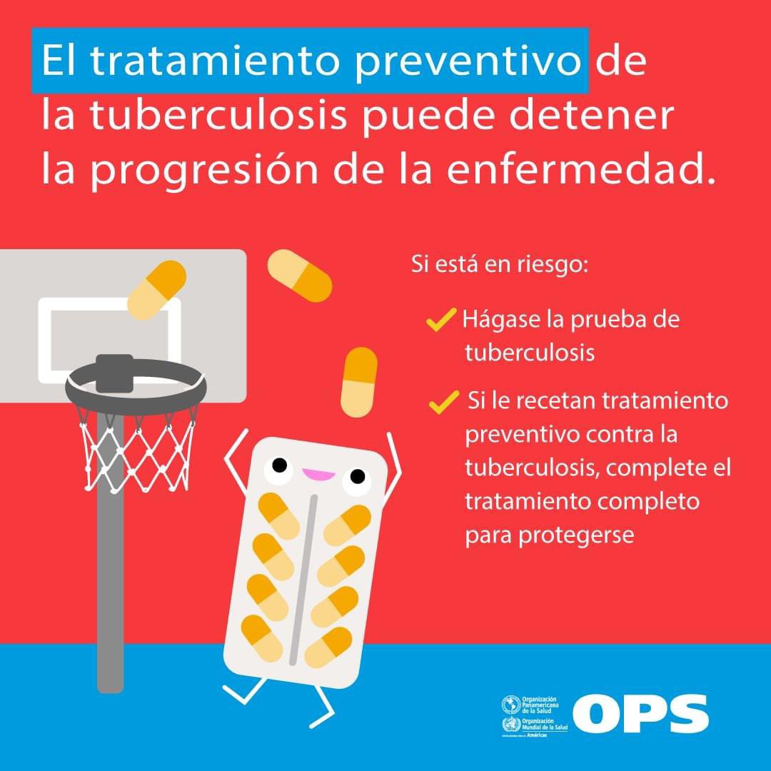 En la Región de las Américas 🌎, cada día, cerca de 96 personas pierden la vida por tuberculosis y 890 padecen esta enfermedad prevenible y curable. #FinDeLaTB 

➡️ Aprende cómo podemos poner fin a la TB: paho.org/es/campanas/di…

#DíaMundialDeLaSalud #DPSGranma