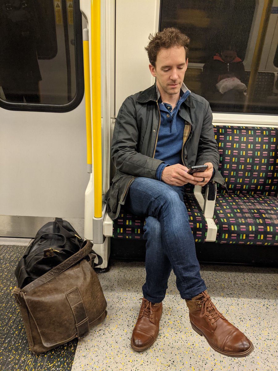 This is how @danielcroe and I met: sitting across from each other on London transit 😄. Complete coincidence. It was incredible.