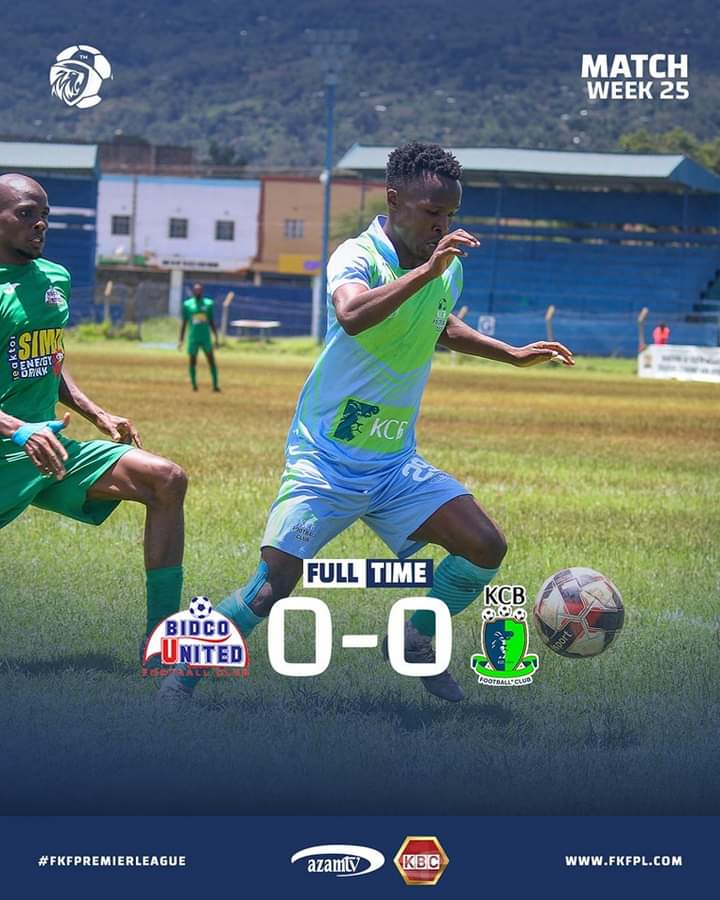 UPDATE FT. @fCBidco 0-0 @KCBFootball #kenyansoccer #FKFPL