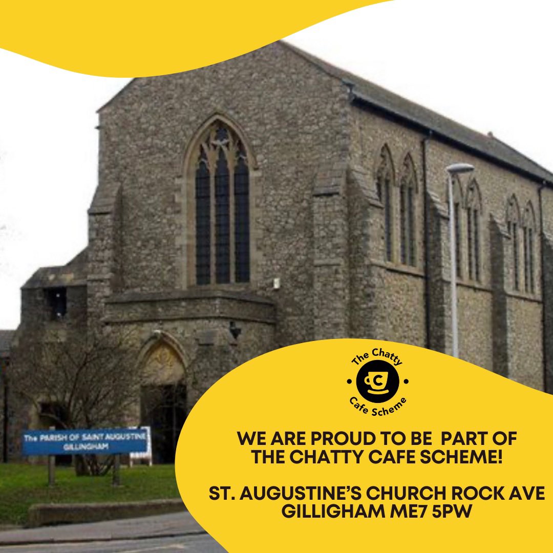 Hello and welcome St Augustine’s! We are so happy you are now a registered venue for the Chatty Cafe Scheme 💛 More details can be found here: thechattycafescheme.co.uk/venue/st-augus… #Gillingham #chattycafe