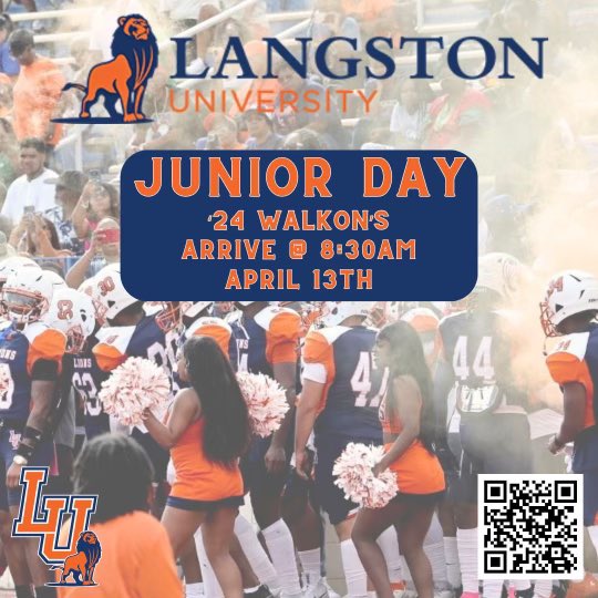 Blessed to be able to visit Langston again, thank you coach! @lowill99 @_x_j55 @_CoachBerg @LangstonLionsFB #AG2G❤️