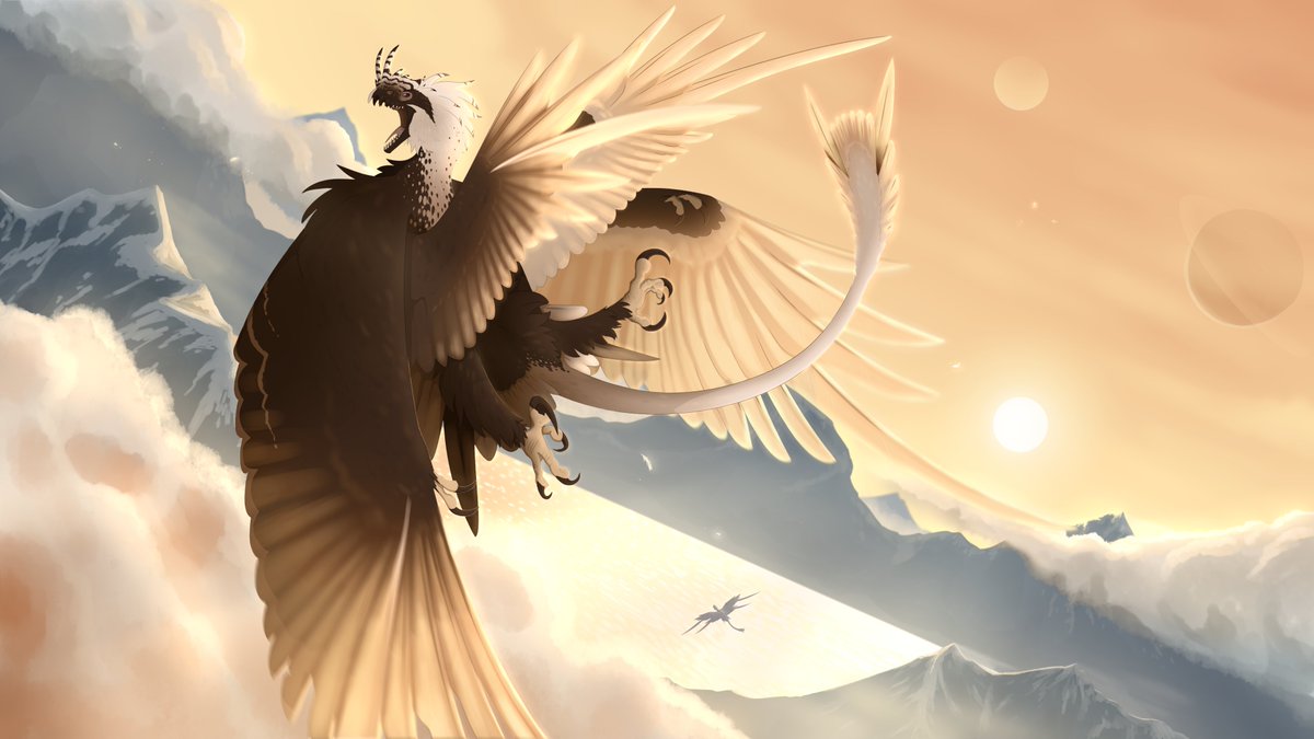 Mountain dragon (KnifeWings) final piece
#dragon #worldbuilding #digitalart