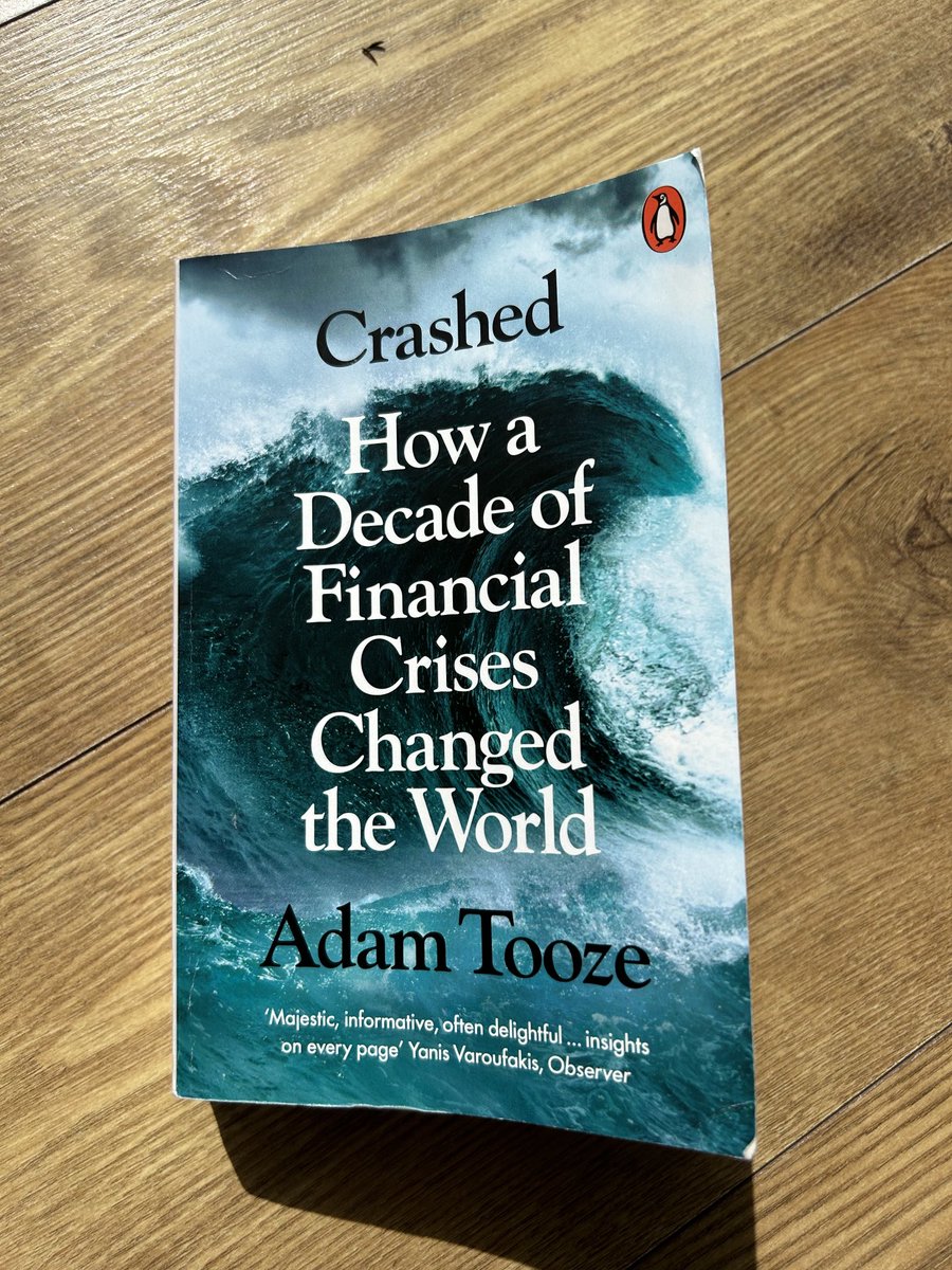 A magnificent read. My understanding of the 2008 crash was limited to what I learned from The Big Short; here, ⁦@adam_tooze⁩ tells a sweeping and compelling story of the collapse and its aftermath. 👏🏼