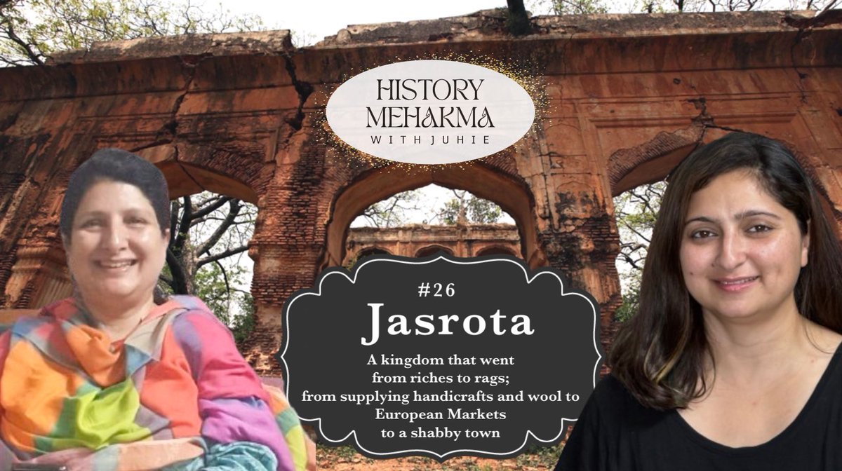 youtu.be/Cb20faZA2c0?si… Hi. This is #26 of “History Mehakma with Juhie: Know your Roots” #jasrota has been an important kingdom which was once very significant n rich. From supplying handicrafts n wool to European markets to a shabby town now. #jammu #history #duggar #europe