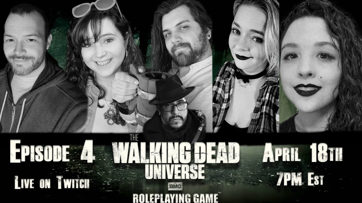 So excited for EP4 of The Walking Dead! We have a great episode for you guys on the 18th at 7PMEst. @BardicGeek @brynniursa @TheKnightsRest @sadieoakleaf @GeekGirlLyssa #freeleague #thewalkingdead #actualplay