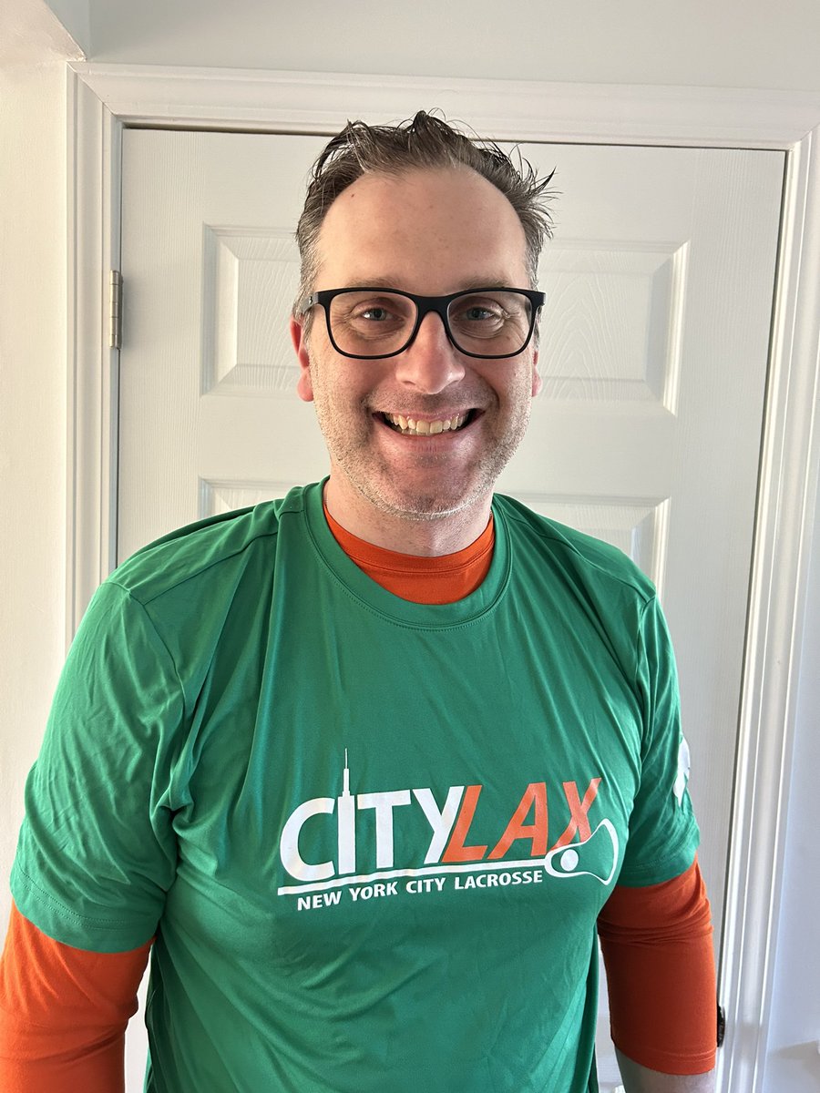 Erin go bragh! 🍀 🥍 

Rocking my new @CityLaxNYC shirt!

#GrowTheGame #GBsForNYC