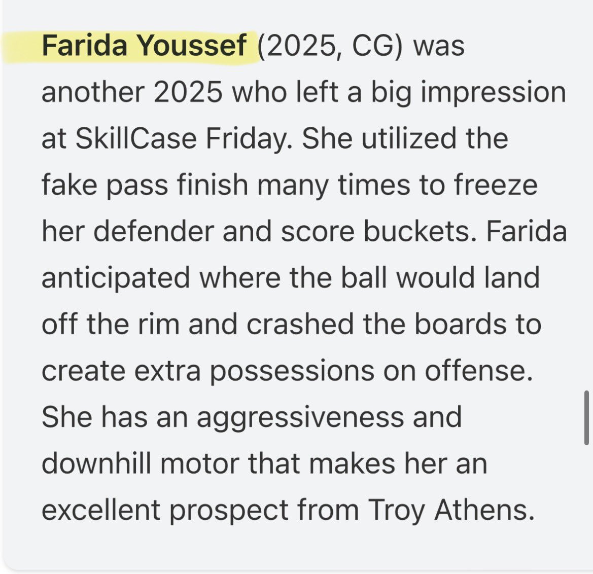 GREAT RECOGNITION for two of our girls from @HighestPlatform SkillCase Event on Friday!! Congratulations to: @WrightW48586088 (Gracie Wright) and Farida Youssef!! College Coaches: see both these girls, and our entire 1829-COBRA squad at April Showers tournament…April 13-14!!