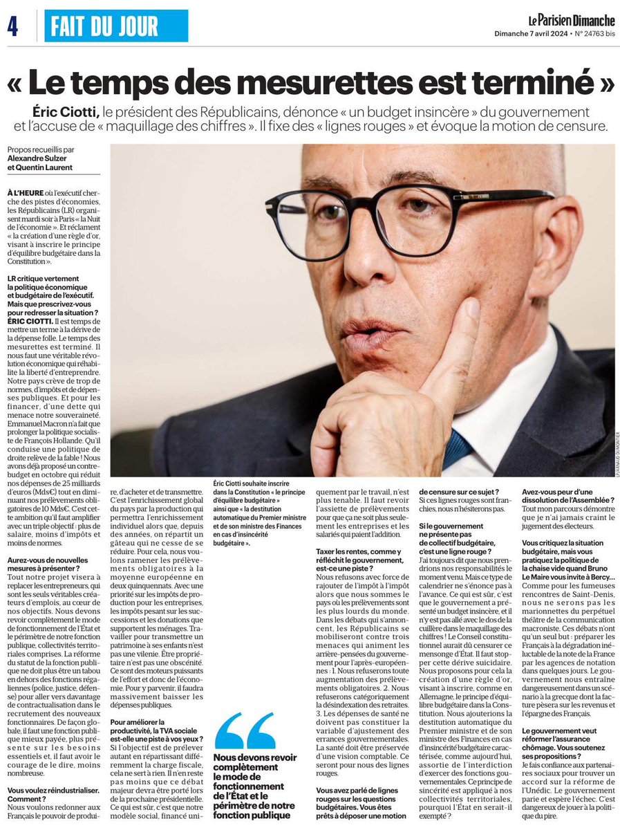 Il est temps de mettre un terme à la dérive de la dépense folle.

Le gouvernement nous entraîne dangereusement dans un scénario à la grecque dont la facture pèsera sur les revenus et l’épargne des Français.