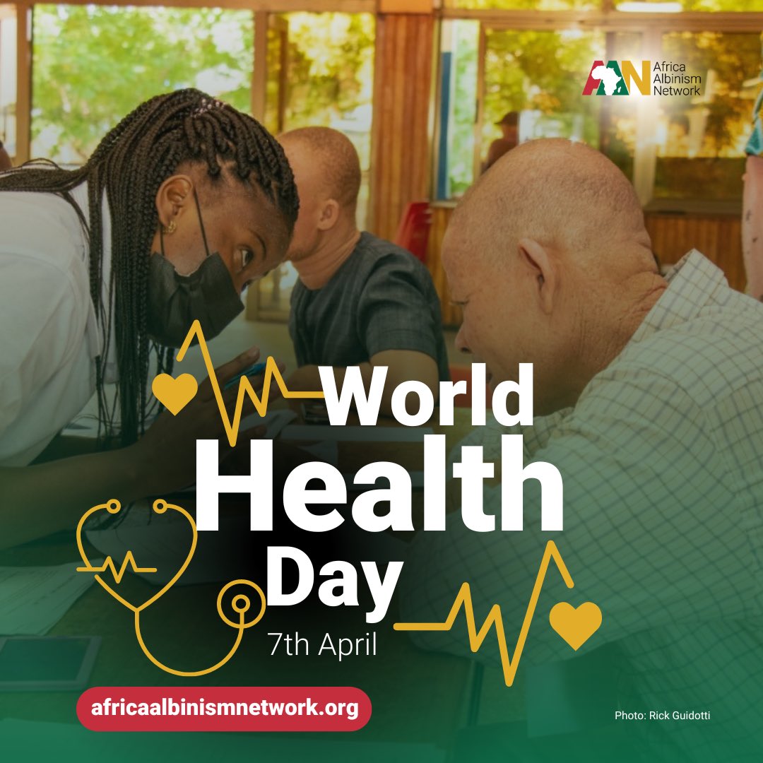 Today, on World Health Day, April 7th, we shine a spotlight on people with albinism in Africa who encounter barriers to accessing adequate healthcare, including sunblock, vision care, and treatment for skin conditions. 

Here are ways you can show your support for the health of