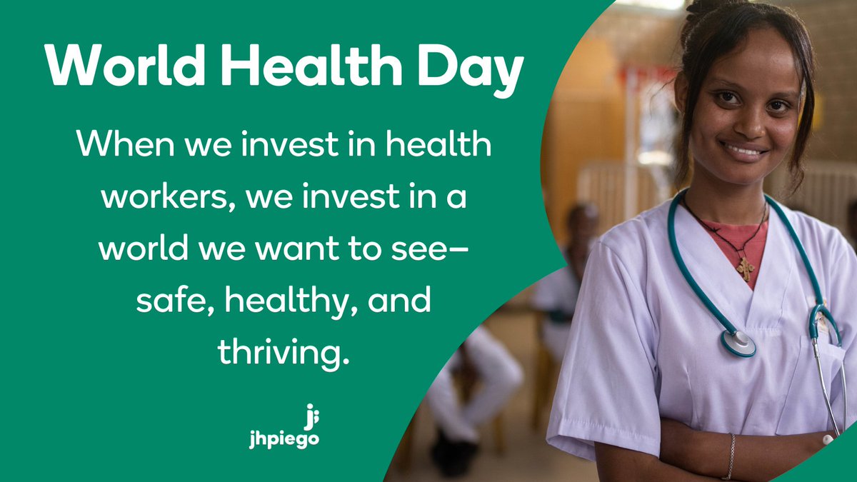 Education. Technology. Gender equity. These are the pillars of a strong & empowered health workforce. On #WorldHealthDay, let's commit to ensuring every health worker has the tools & opportunities they need to thrive. Together, we can build a healthier world. ‍‍‍#MyHealthMyRight