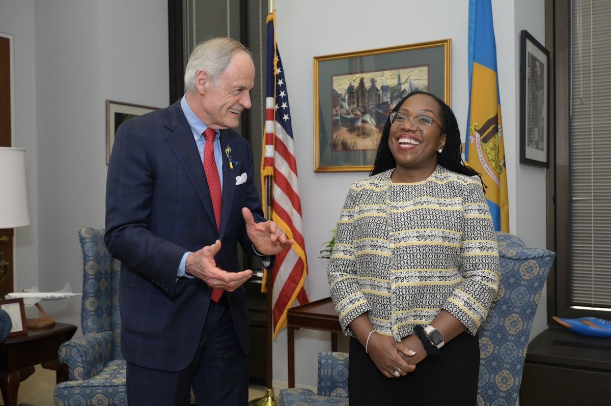 Two years ago today, I proudly cast my vote to confirm Justice Ketanji Brown Jackson to the Supreme Court. Her story is a uniquely American story, and it’s been a real honor to see her make history on our nation’s highest court.