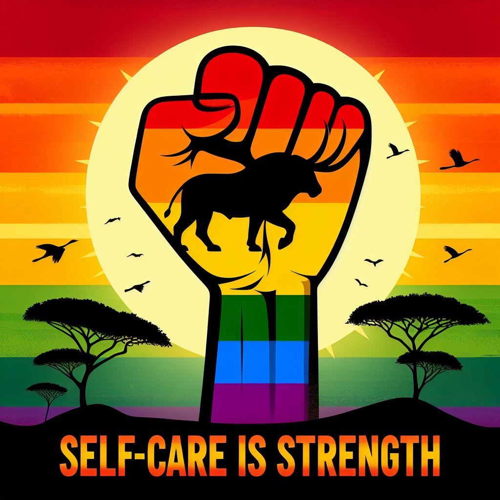 ***Self Care Is Strength***

#LGBTQAfrica #MentalHealthMatters #LoveYourself

#SelfCareIsntSelfish #TakeCareOfYourself

#SelfCareWeek