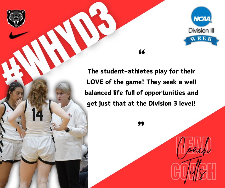 Wrapping up D3 week with our leader, Coach Tills sharing why she chose D3! #GoForesters 

#WhyD3 | #D3Week | #NCAAD3