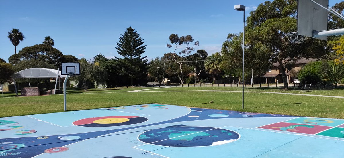 Don't forget that a suburb of Fremantle, Western Australia, has a Racial Untiy basketball court where the indigenous hoop is 2 feet lower